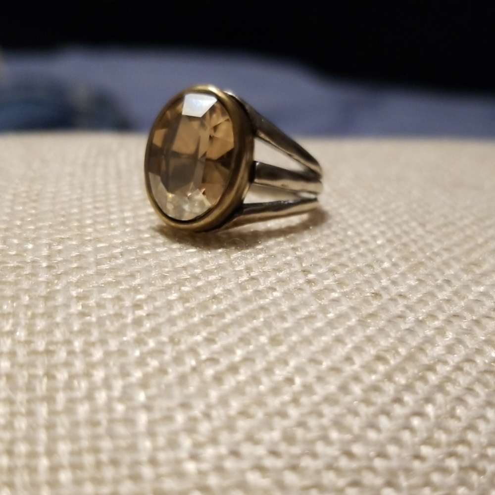 Grace and heart Sterling silver ring